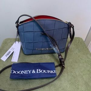NWT -Dooney and Bourke Dennison Ruby Leather w/dust bag.  Bag $115
